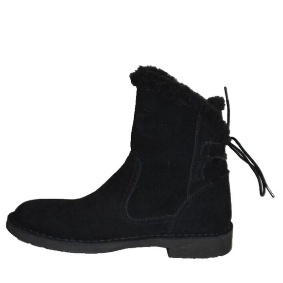 New! UGG Naiyah Back Tie Boot Booties Black Size 7 1138236 DD436 - Picture 2 of 7